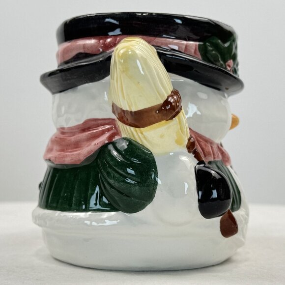 Home Trends 12 Oz Hand-Painted Snowman Mug Ceramic Holiday Coffee Tea Cup - Picture 5 of 15